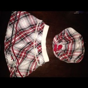Adorable hat and skirt set